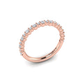 14kt Rose Gold Mosaic Diamond Womens Wedding Band