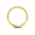 14kt Yellow Gold Diamond Mosaic Womens Wedding Band