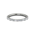 14K White Gold Diamond Womens Matching Wedding Band