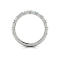 14K White Gold Diamond Womens Matching Wedding Band