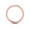 14kt Rose Gold Diamond Womens Matching Wedding Band