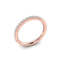 14kt Rose Gold Diamond Womens Matching Wedding Band