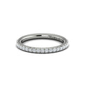 14K White Gold Diamond Womens Matching Wedding Band