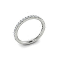 14K White Gold Diamond Womens Matching Wedding Band