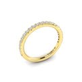 14kt Yellow Gold Diamond Womens Matching Wedding Band