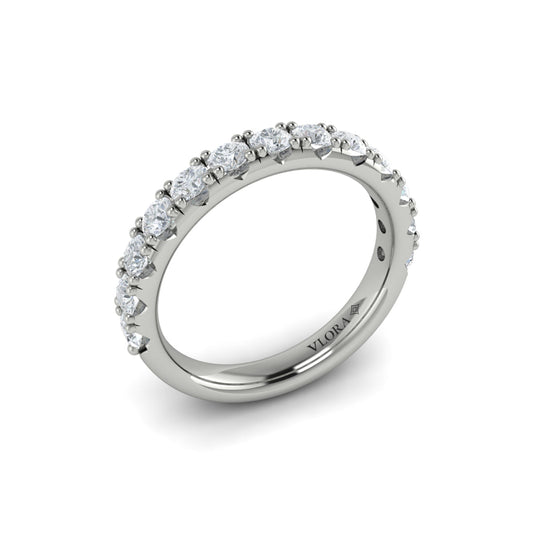 14K White Gold Womens Diamond Matching Wedding Band