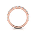 14kt Rose Gold Diamond Womens Matching Wedding Band