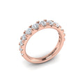 14kt Rose Gold Diamond Womens Matching Wedding Band