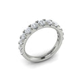14K White Gold Diamond Womens Matching Wedding Band