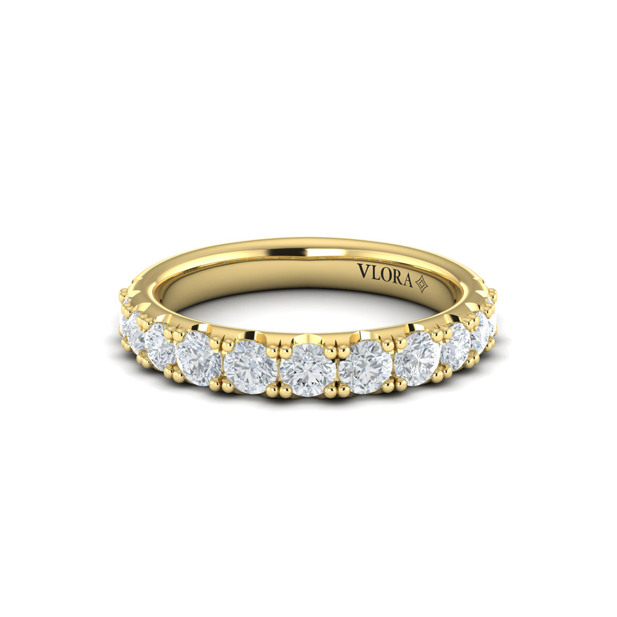 14kt Yellow Gold Womens Matching Wedding Band