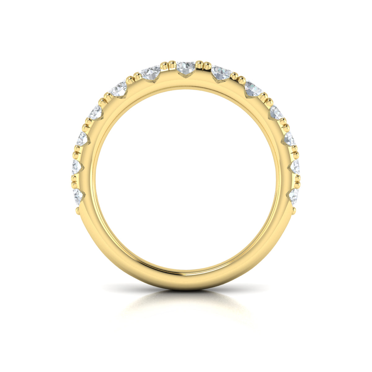 14kt Yellow Gold Womens Matching Wedding Band