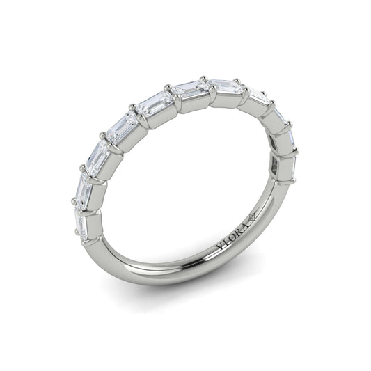 14K White Gold Womens Matching Wedding Band