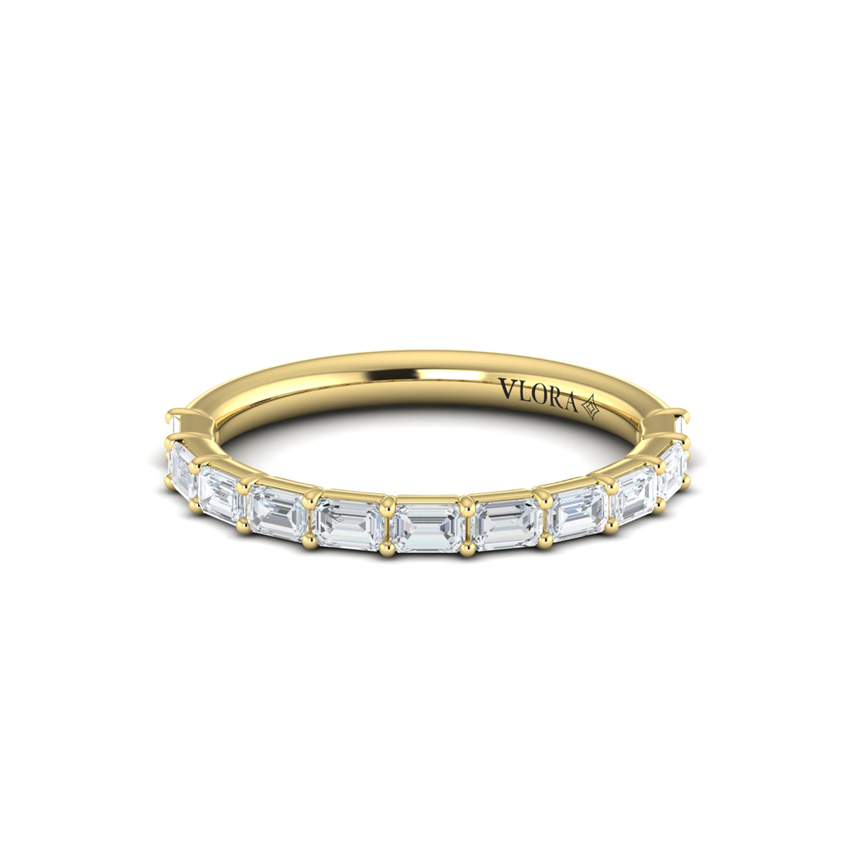 14kt Yellow Gold Womens Delicate Matching Wedding Band