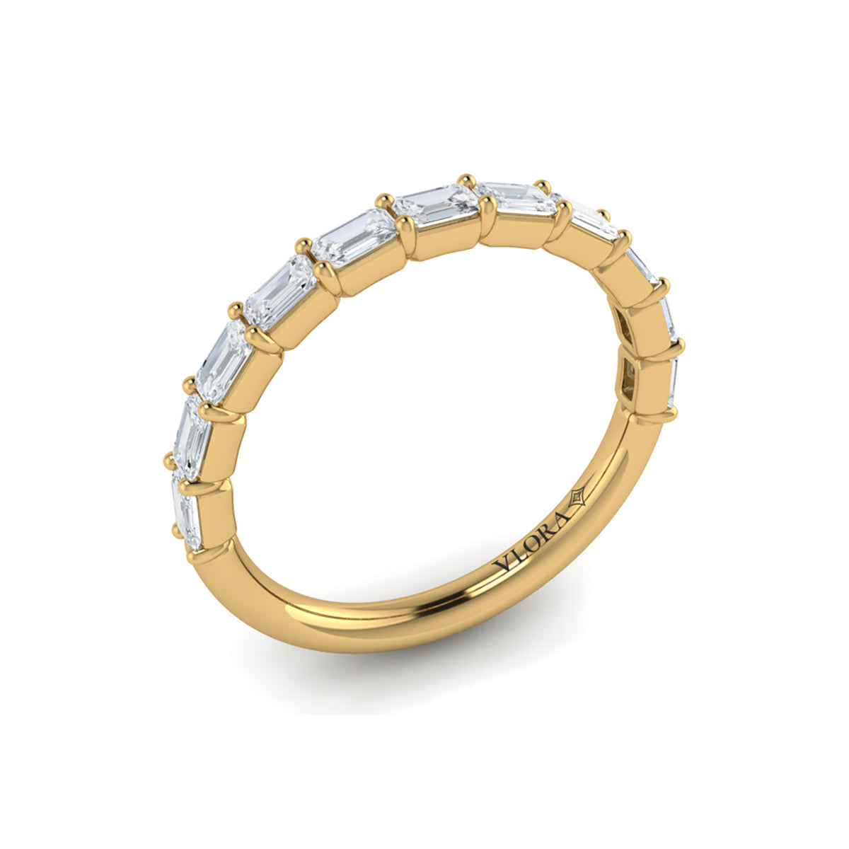 14kt Yellow Gold Womens Delicate Matching Wedding Band