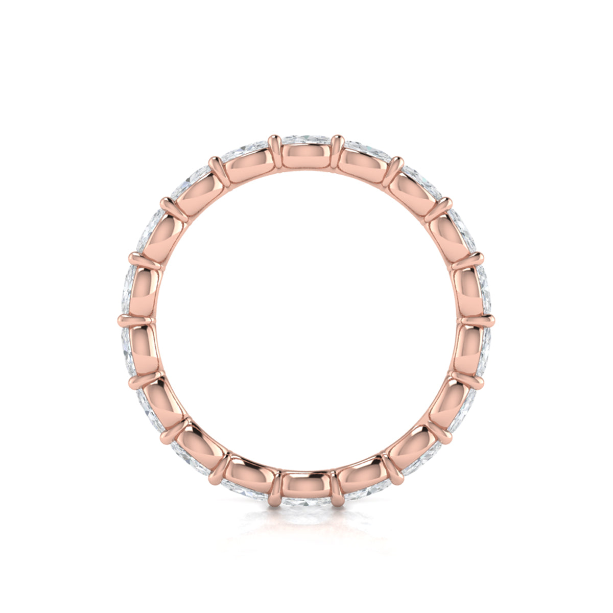 14kt Rose Gold 1.98ctw Diamond Eternity Wedding Band
