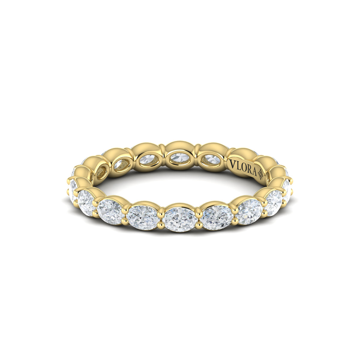 14kt Yellow Gold Diamond Eternity Wedding Band
