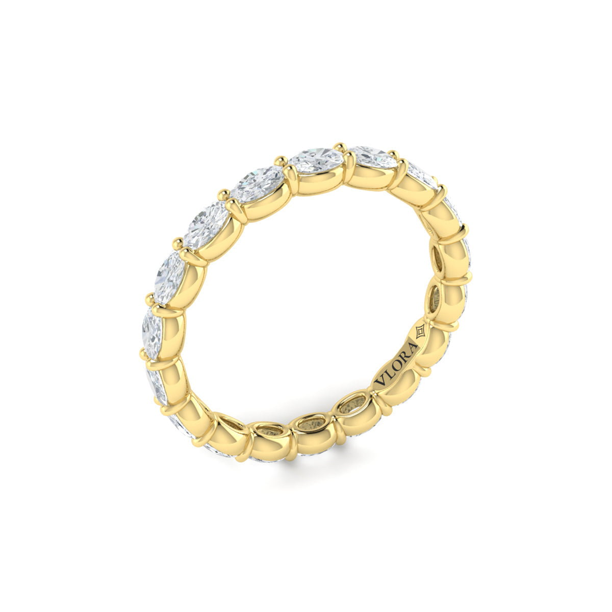 14kt Yellow Gold Diamond Eternity Wedding Band