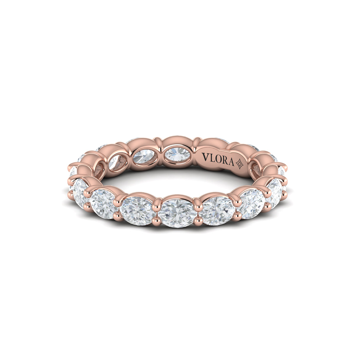 18kt Rose Gold 2.4ct Diamond Eternity Band