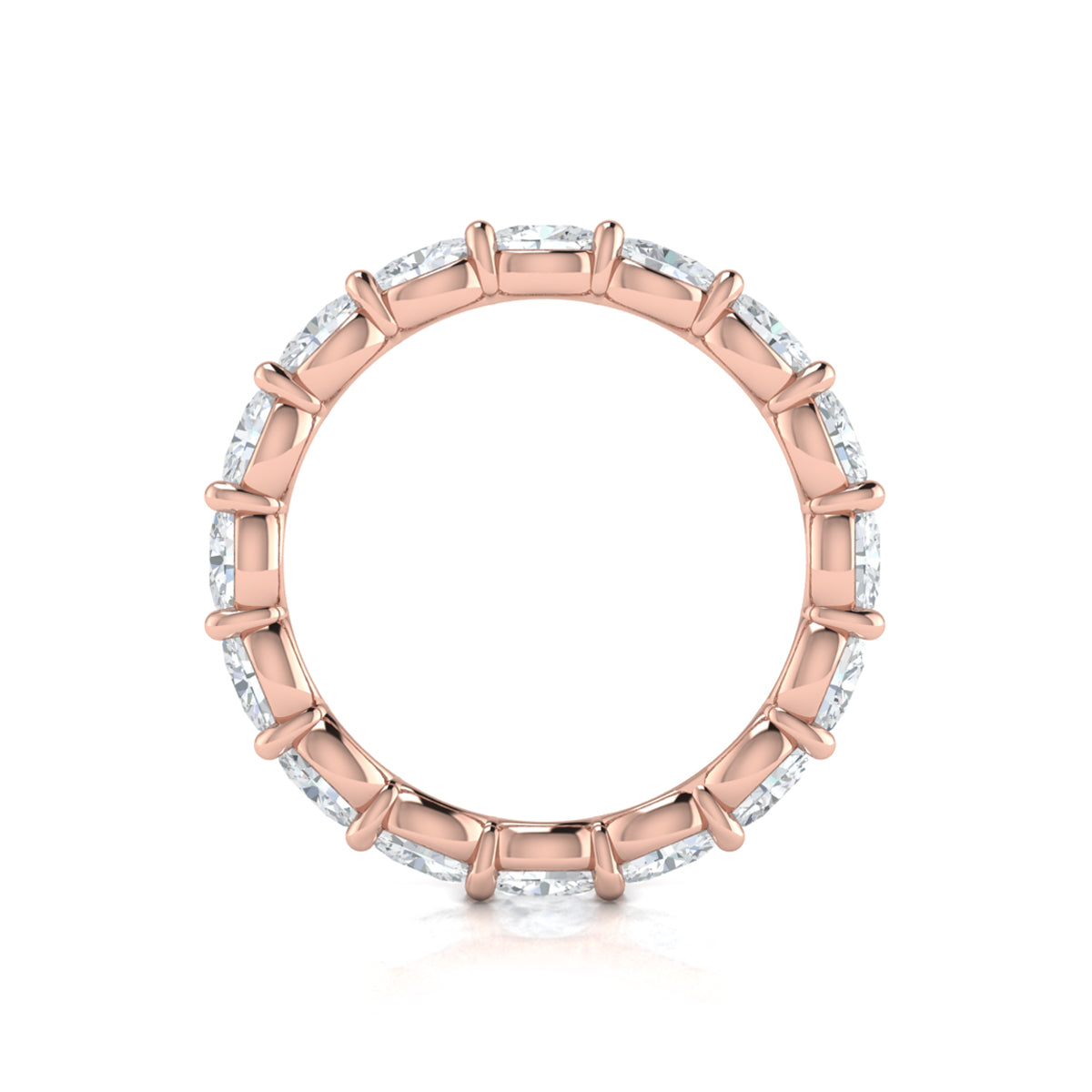 18kt Rose Gold 2.4ct Diamond Eternity Band