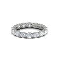 14K White Gold 2.4ctw Diamond Womens Eternity Wedding Band
