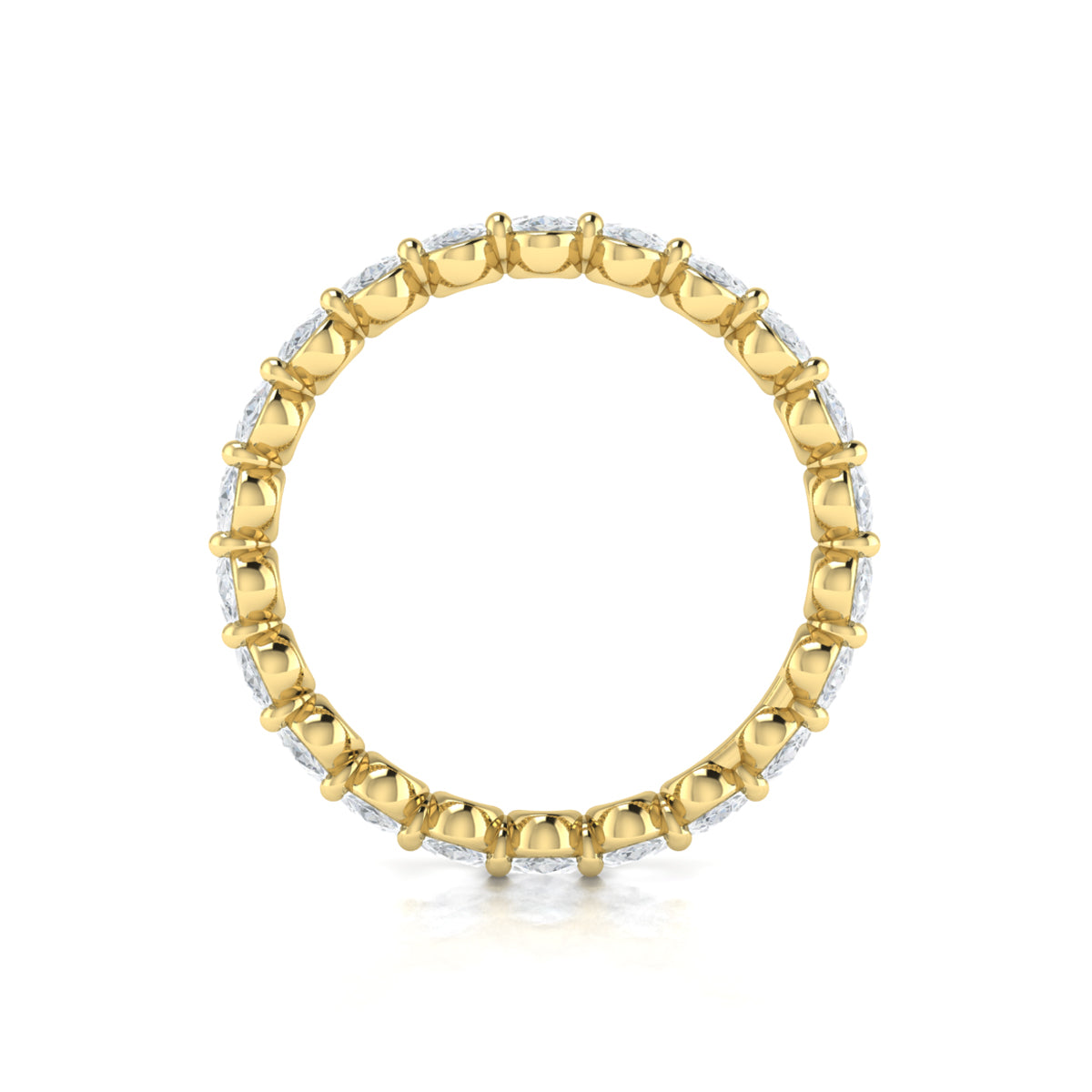 14kt Yellow Gold Diamond Eternity Wedding Band