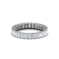 14K White Gold 3.0ctw Diamond Eternity Wedding Band