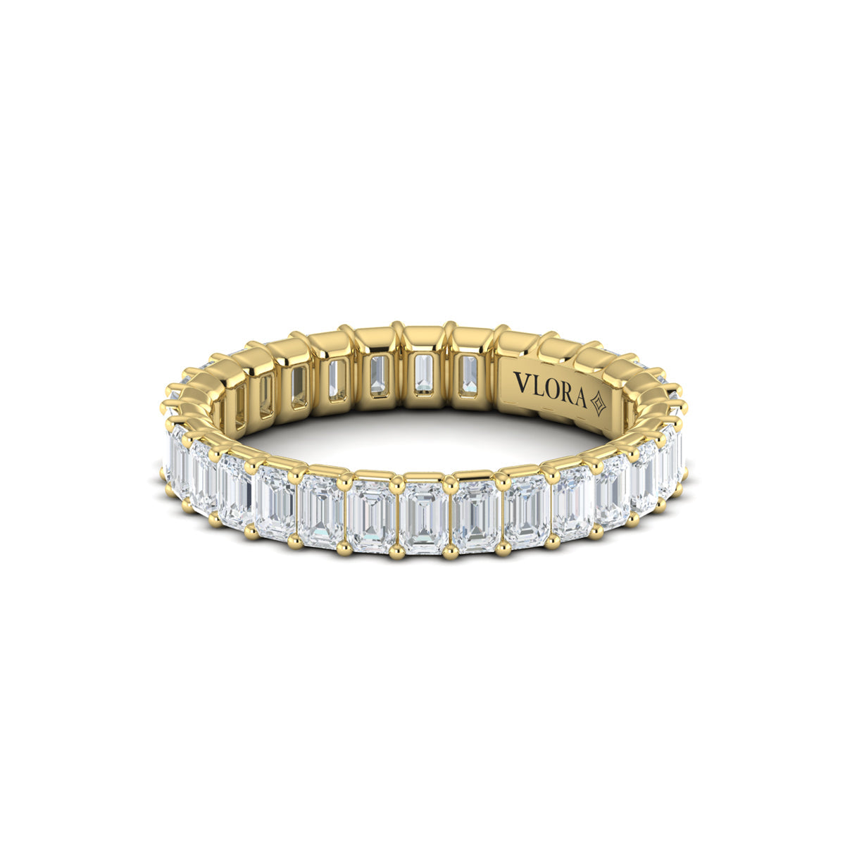 18kt Yellow Gold 3.0ct Diamond Womens Eternity Wedding Band