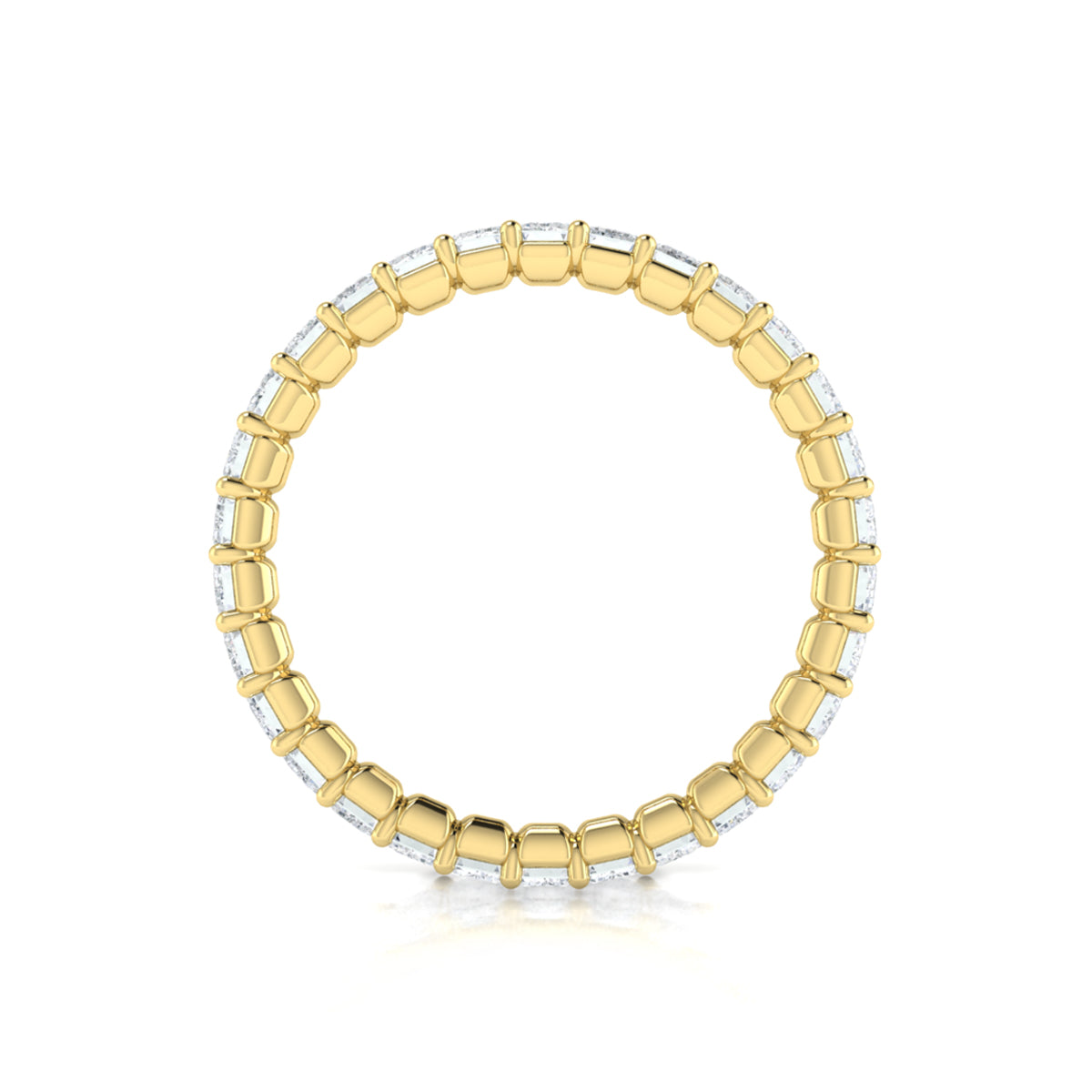 18kt Yellow Gold 3.0ct Diamond Womens Eternity Wedding Band