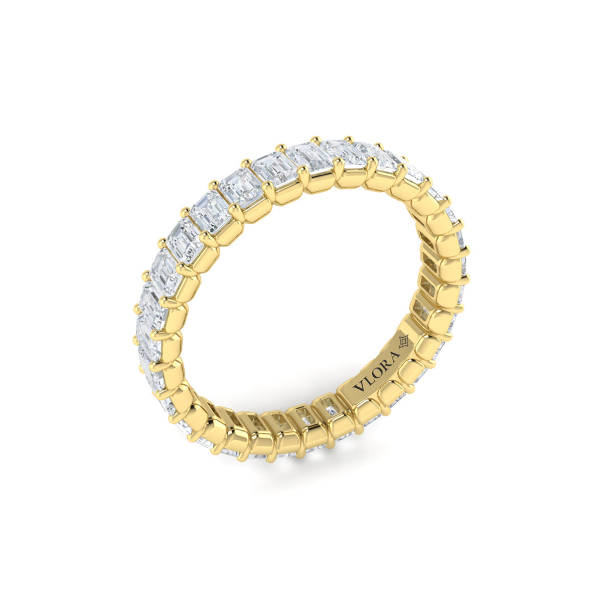 18kt Yellow Gold 3.0ct Diamond Womens Eternity Wedding Band