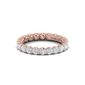 14kt Rose Gold Diamond Eternity Wedding Band