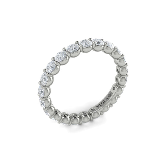 14K White Gold 1.98ct Diamond Eternity Wedding Band
