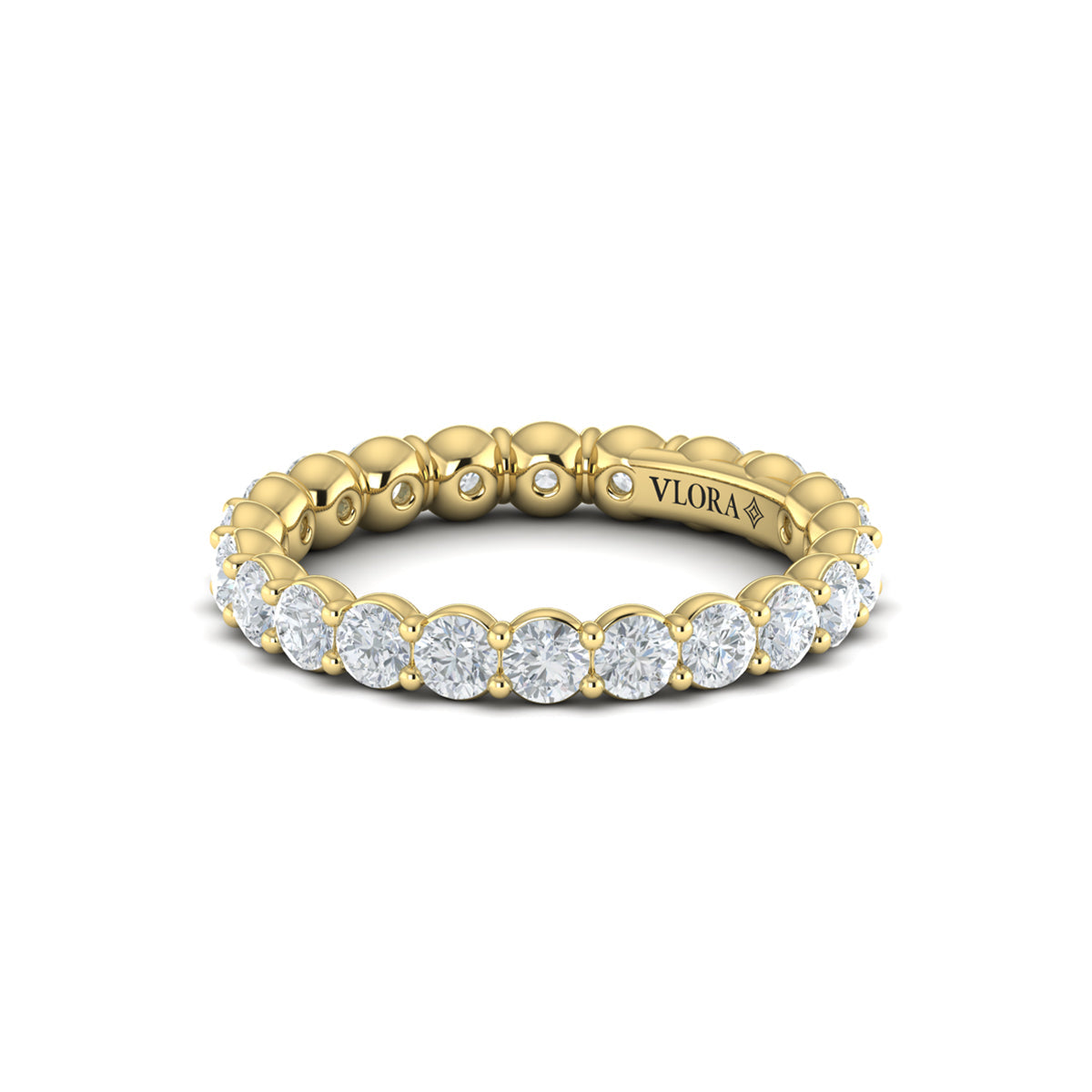14kt Yellow Gold Diamond Eternity Wedding Band