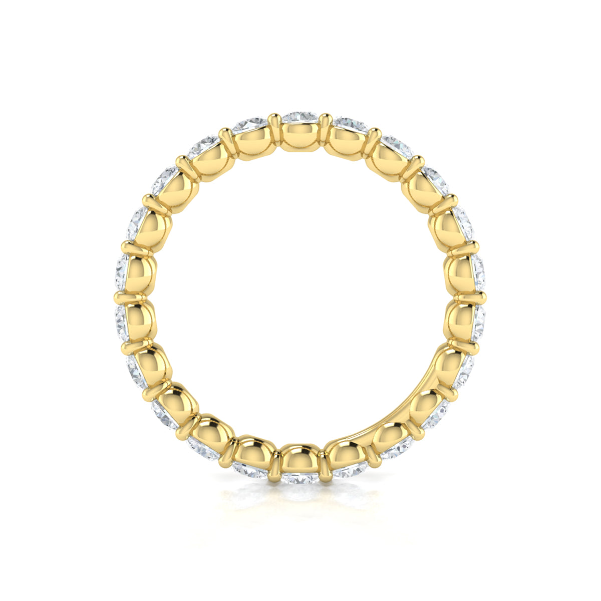 14kt Yellow Gold Diamond Eternity Wedding Band