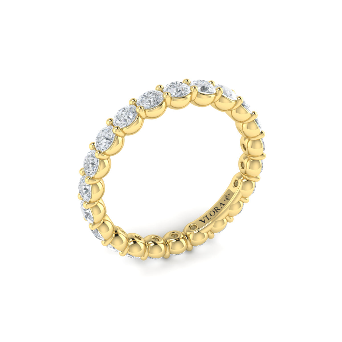 14kt Yellow Gold Diamond Eternity Wedding Band