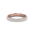 14kt Rose Gold 1.56ctw Diamond Womens Eternity Band