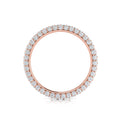 14kt Rose Gold 1.56ctw Diamond Womens Eternity Band