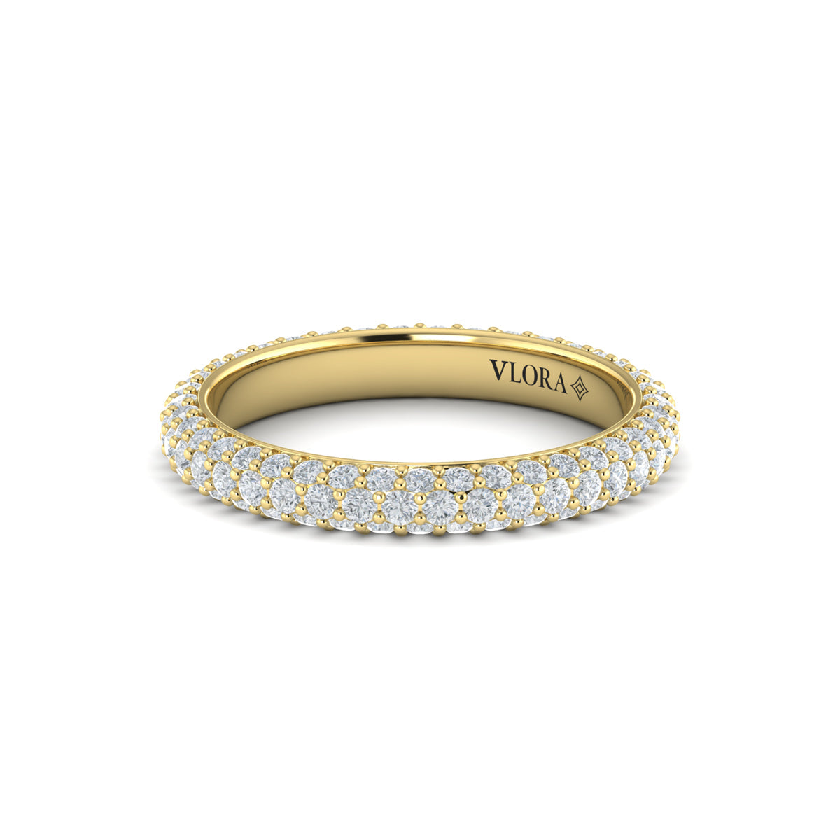 18kt Yellow Gold 1.56ct Diamond Womens Eternity Band