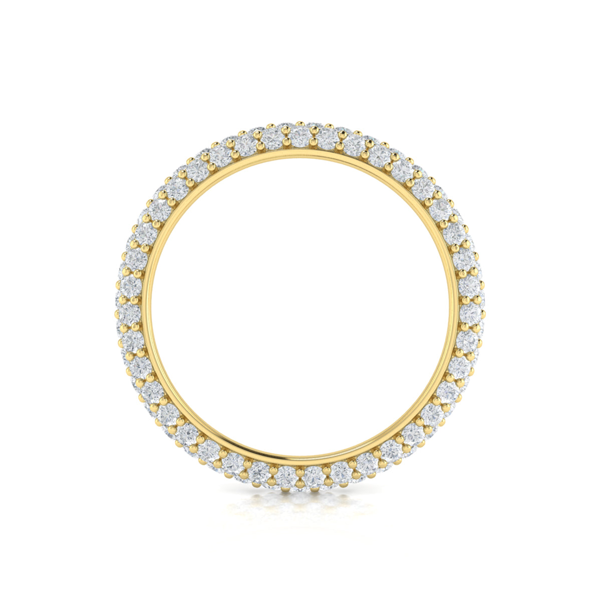 18kt Yellow Gold 1.56ct Diamond Womens Eternity Band