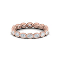 18kt Rose Gold Diamond Eternity Wedding Band