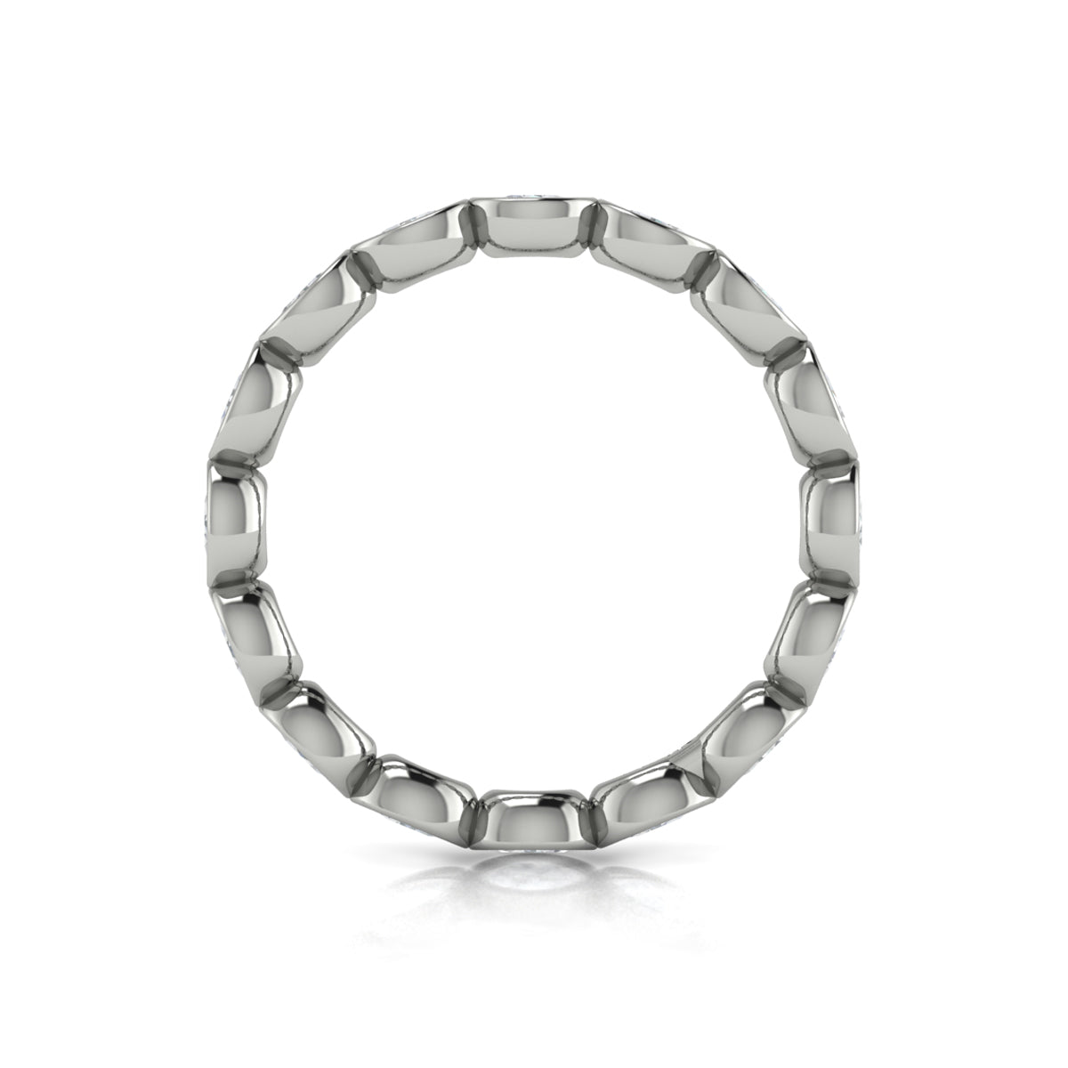 14K White Gold 1.76ctw Diamond Eternity Wedding Band