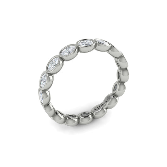 14K White Gold 1.76ctw Diamond Eternity Wedding Band