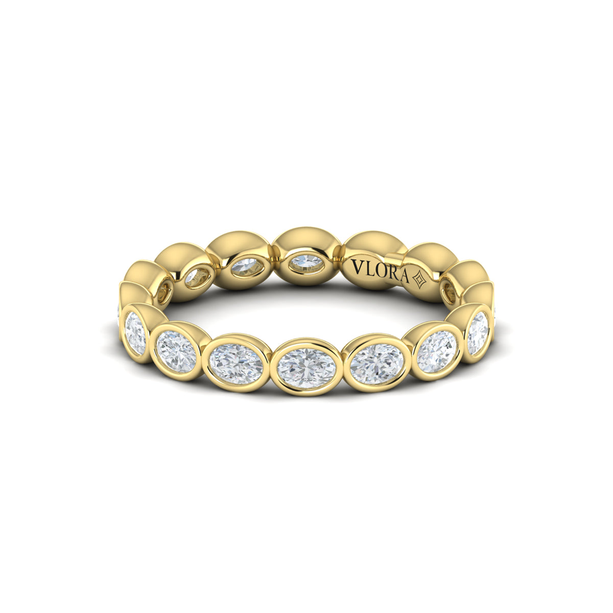 14kt Yellow Gold Diamond Eternity Wedding Band