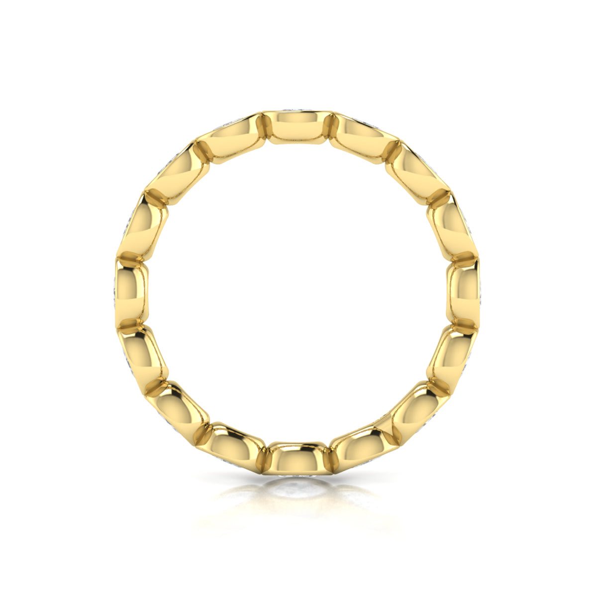 14kt Yellow Gold Diamond Eternity Wedding Band