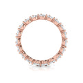 18kt Rose Gold Diamond Eternity Wedding Band
