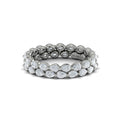 14K White Gold 2.28 Carat Diamond Eternity Wedding Band