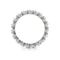 14K White Gold 2.28 Carat Diamond Eternity Wedding Band
