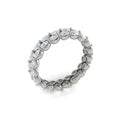 14K White Gold 2.28 Carat Diamond Eternity Wedding Band