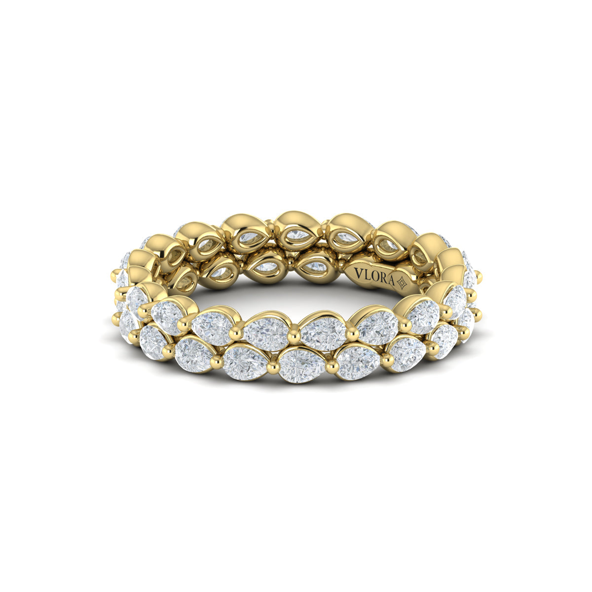 14kt Yellow Gold 2.28ct Diamond Eternity Wedding Band