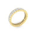 14kt Yellow Gold Diamond Womens Eternity Wedding Band
