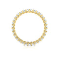 14kt Yellow Gold 0.96ctw Diamond Womens Eternity Band